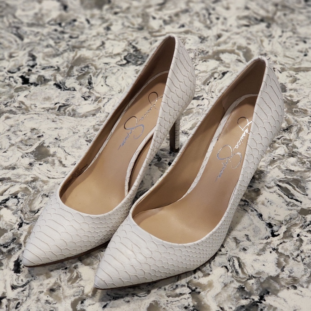 Jessica Simpson Cream Heels